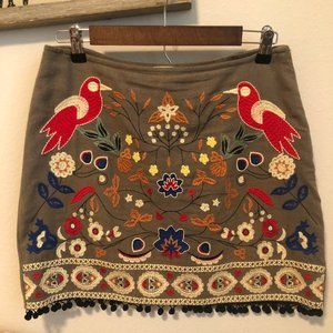 *sold* Embroidered skirt Altar'd State